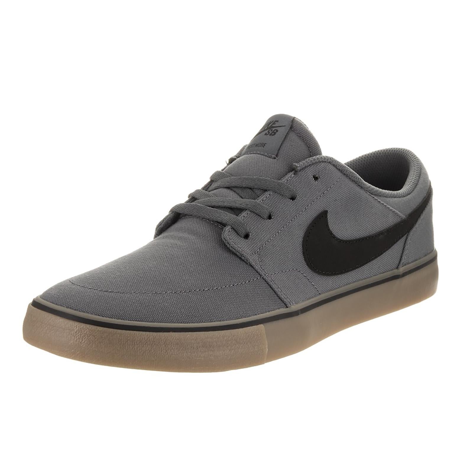 SB Solarsoft Portmore II Skateboarding DARK GREY/BLACK-GUM LIGHT BROWN 880268-009  NIKE 