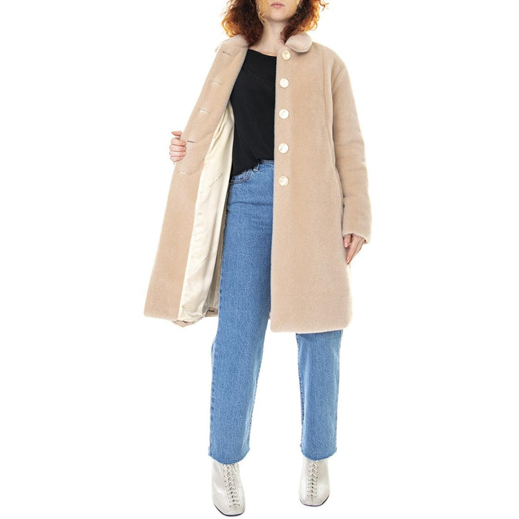 Coat 021SD35006 - Cappotto Donna Rosa / Champagne 021SD35006 -S2285 . ALESSIA SANTI 