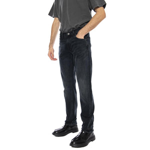Daren Zip Fly Blue Matter Black Denim Jeans - Pantaloni Denim Jeans Uomo Neri 112371297 . LEE 