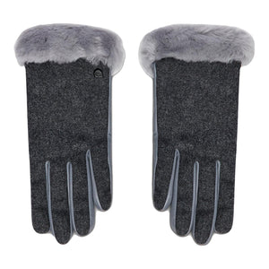 Fabric Leather Shorty W Tech - Guanti Donna Grigio / Light Grey 20176BX-LGRY  UGG 