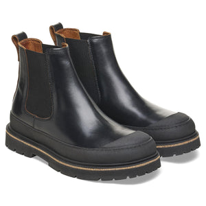 Prescott Slip On Men Black Pull Up Leather Boots - Stivaletti Uomo Neri 1025206 . BIRKENSTOCK 