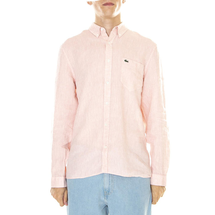 M' Camicia M/L T03 - Camicia Uomo Rosa CH5692-T03  LACOSTE 