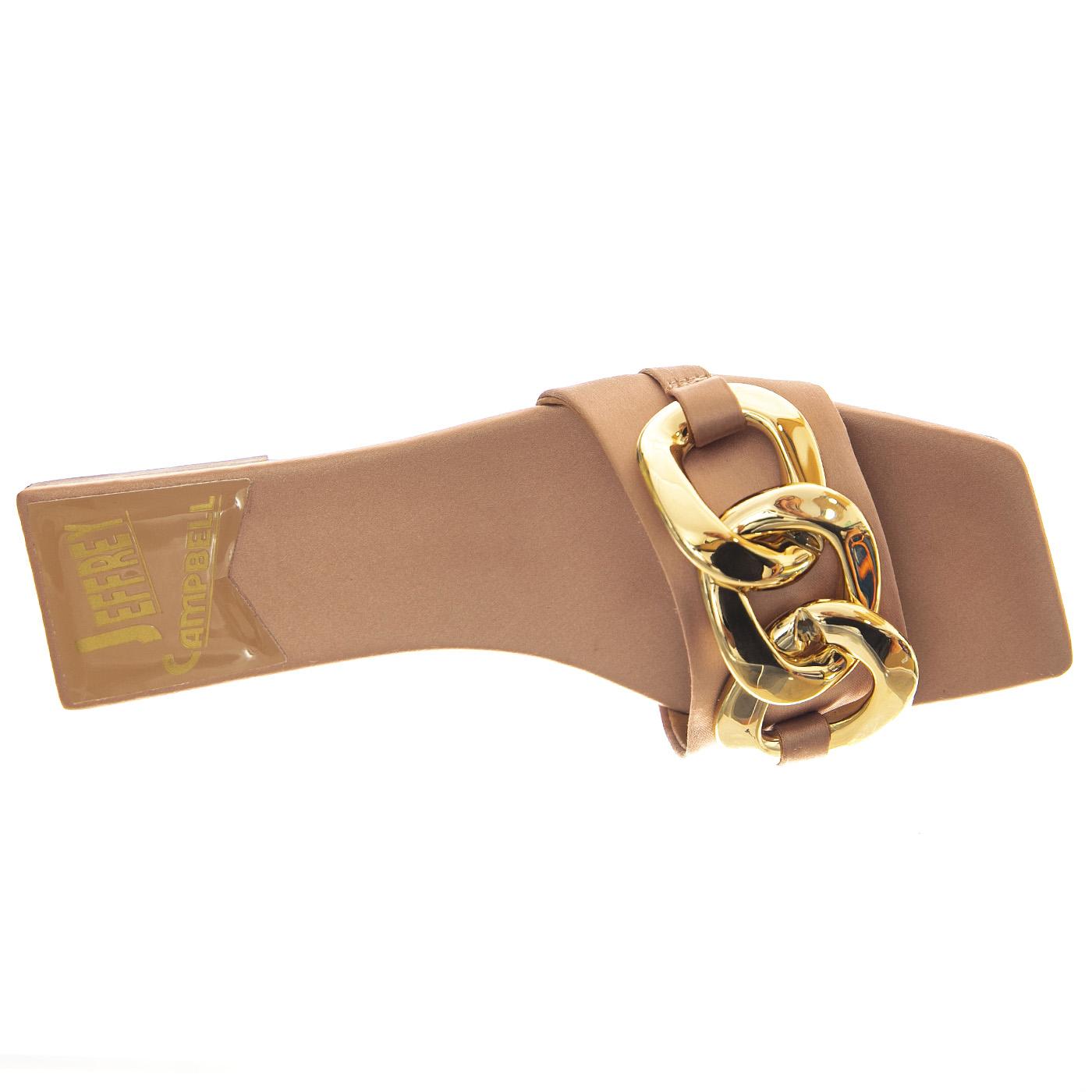 W' Park Gold Satin  Sandals - Sandali Donna Oro JC-PARK-GLD  JEFFREY CAMPBELL 