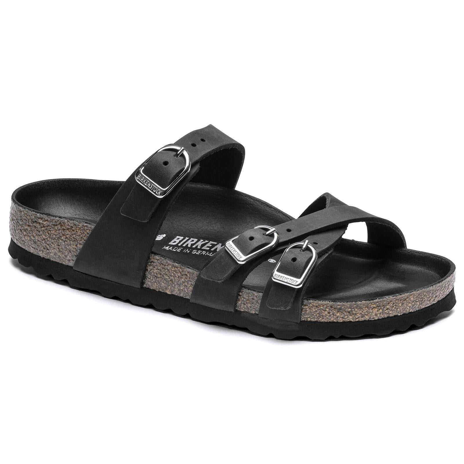 Franca Leather Sandals - Black - Sandali Donna Neri 1017566  BIRKENSTOCK 