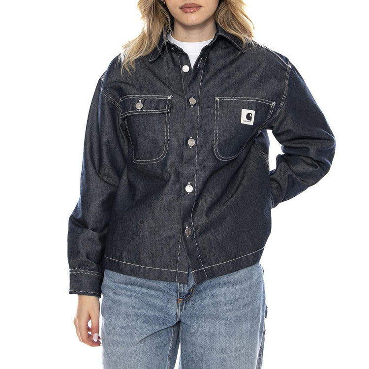 W' Louis Shirt Jac - Camicia Donna Blu I036319 101 CARHARTT WIP 