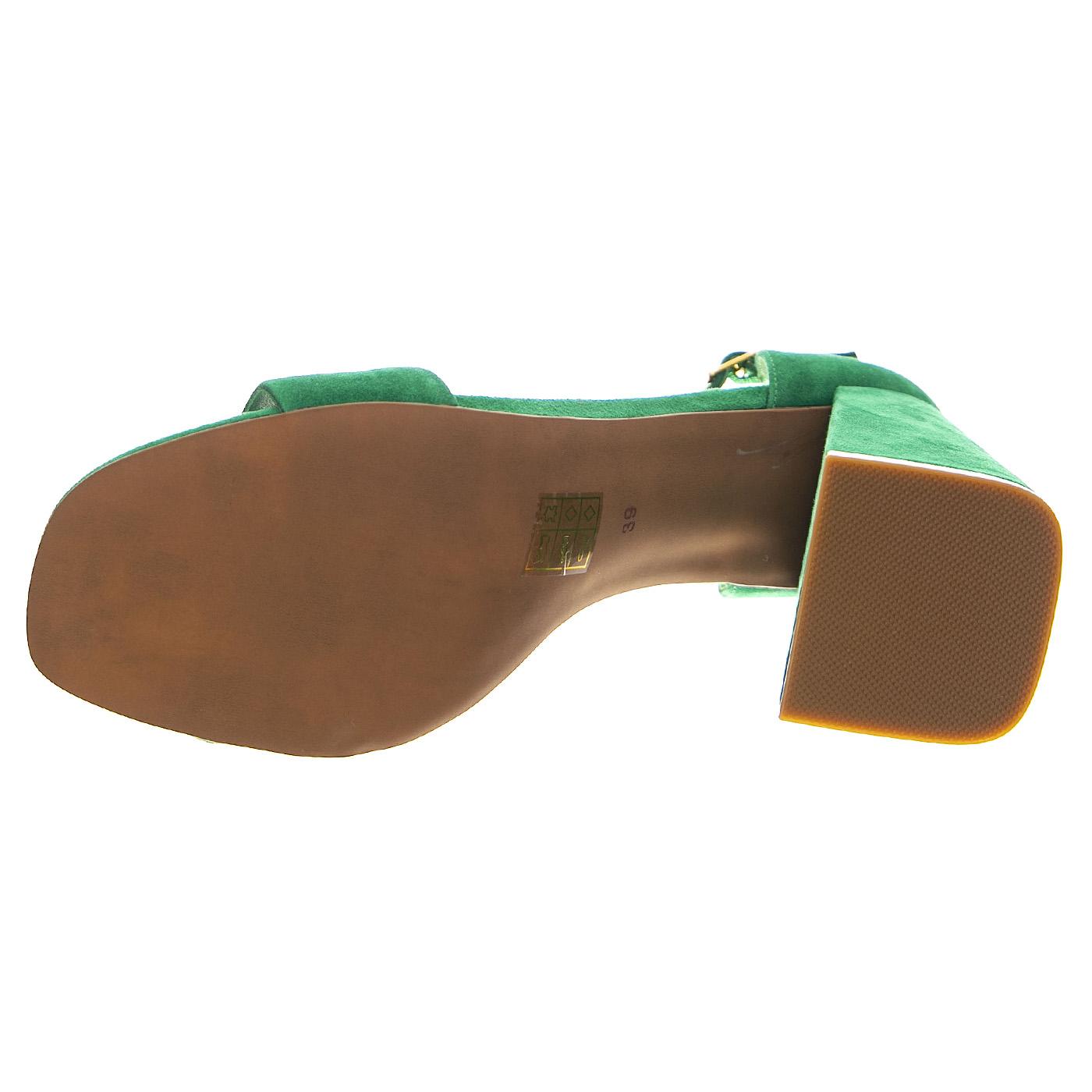 Pop-Star-B Mint Gold Suede - Sandali Donna Verdi JCSJCD-176-2-07-MINT  JEFFREY CAMPBELL 