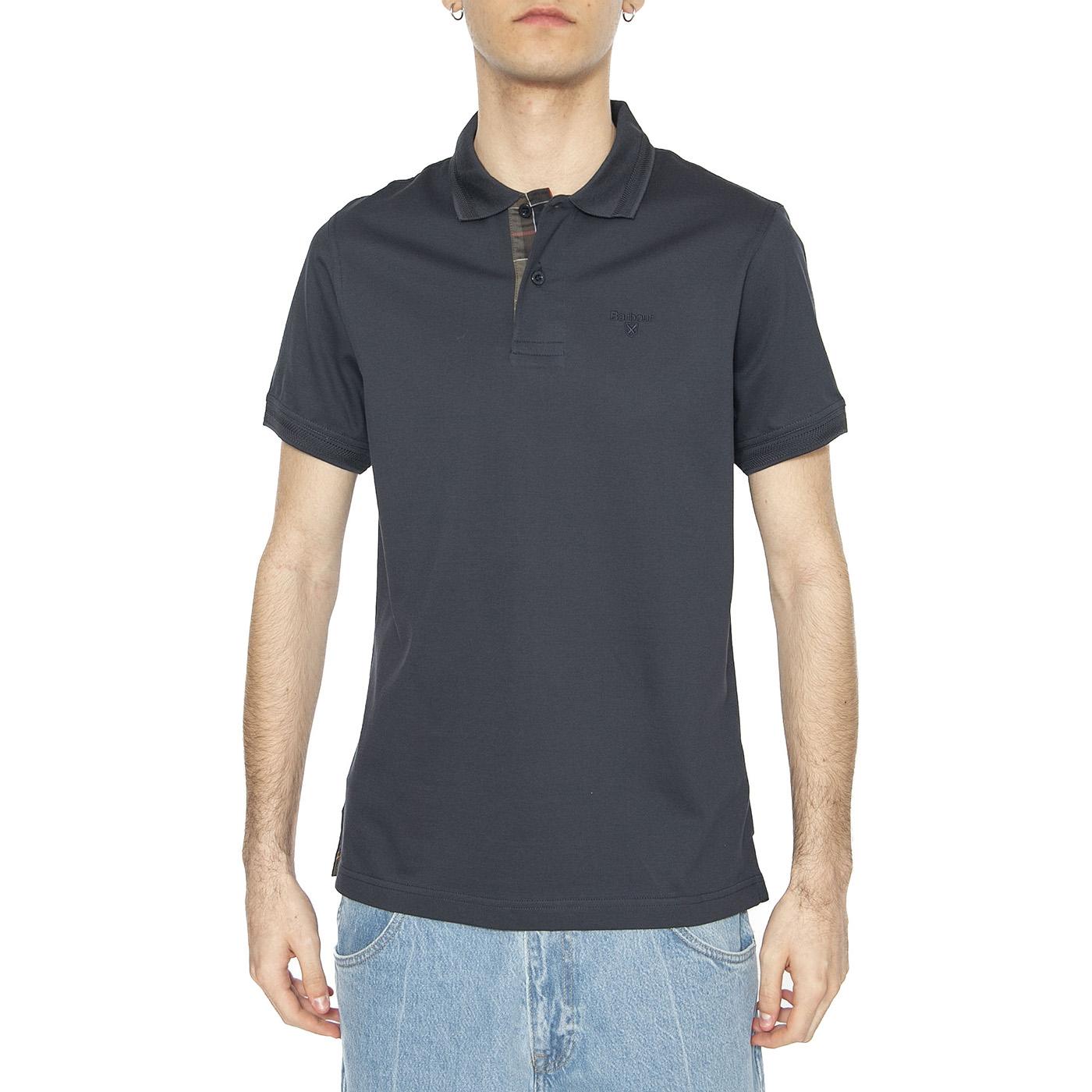 Premium Tartan Piquet Polo Navy - Polo Uomo Blu MML1464-NAVY  BARBOUR 