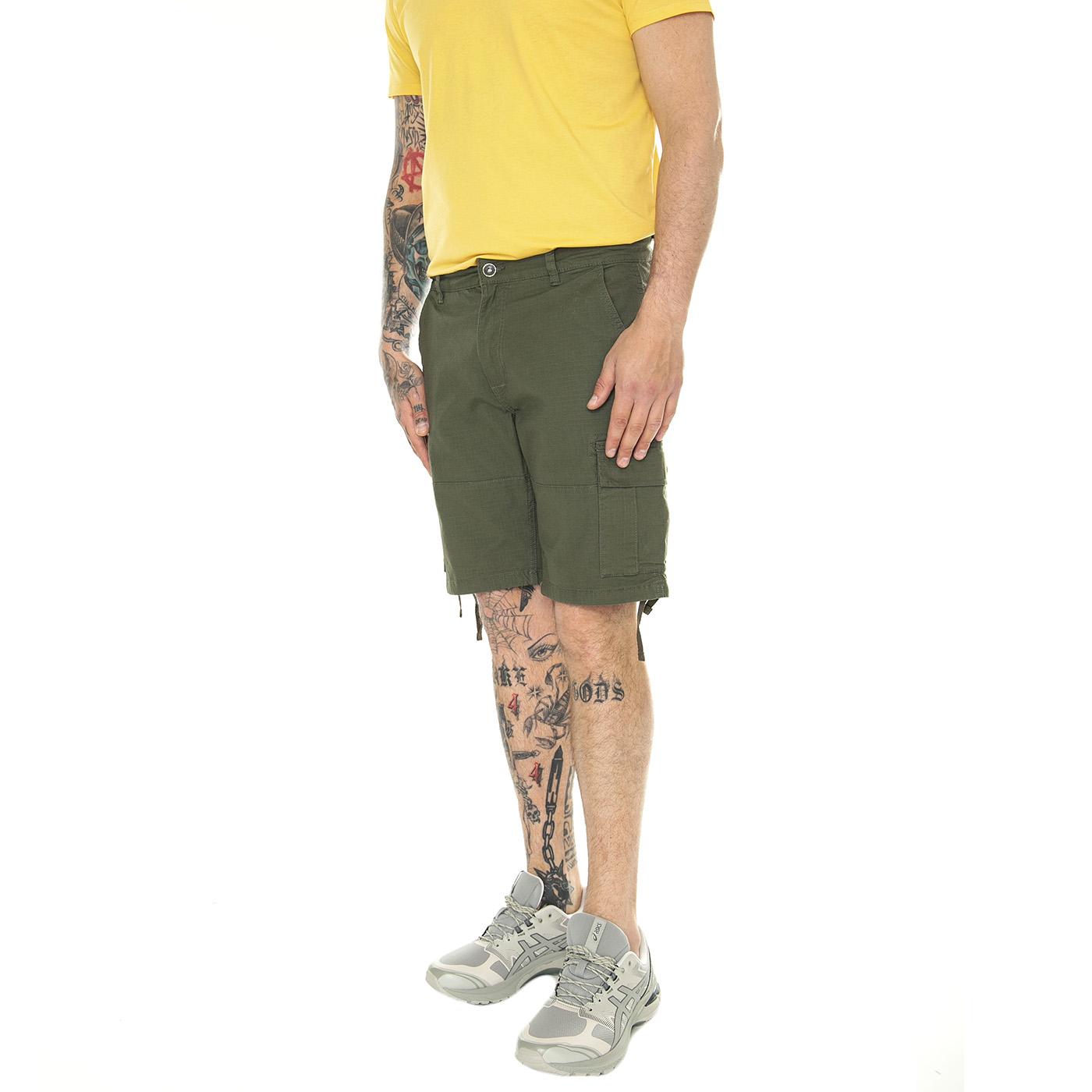 Onsray Life 0020 Ribstop Cargo Shorts CS Olive Night - Bermuda Uomo Verdi 22029901-Olive Night  ONLY & SONS 