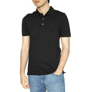 Tonal Eagle Polo Shirt Jet Black - Polo Uomo Nera SP400TON-Z865  LYLE & SCOTT 