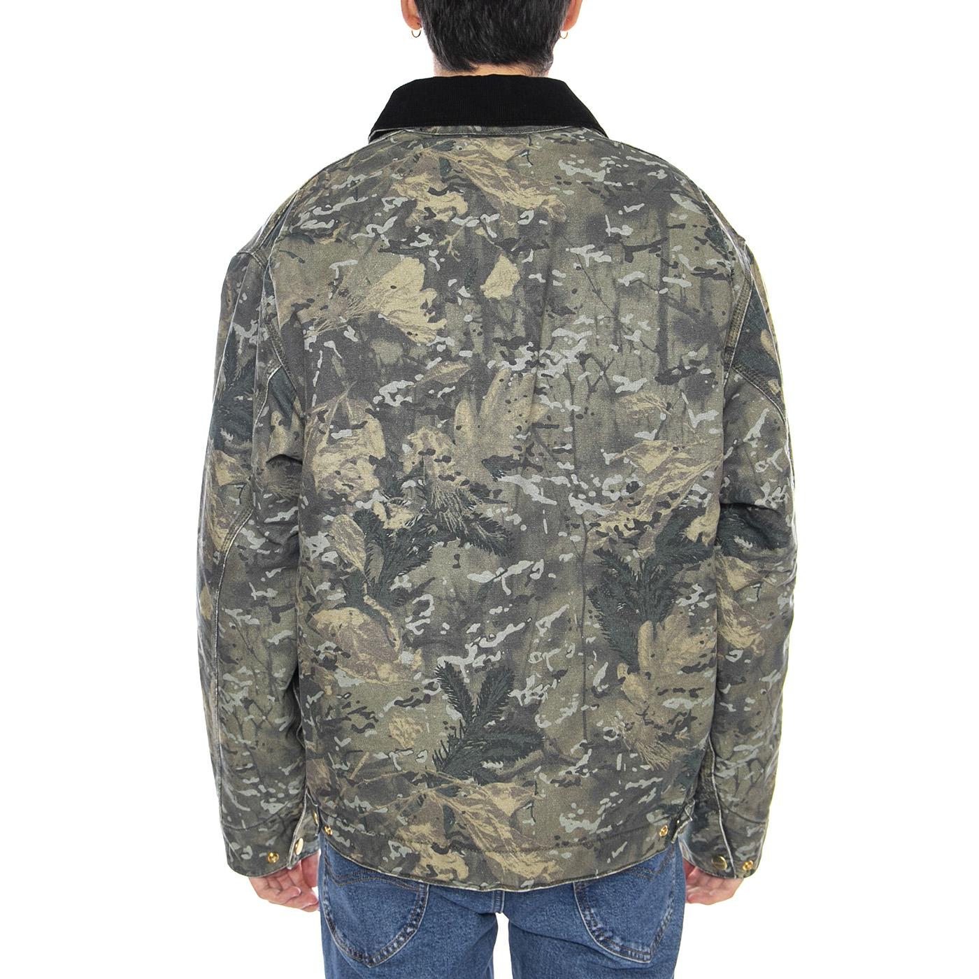 Og Detroit Jacket Camo Combi, Green / Black - Giacca Uomo Multicolore I035614.3BL06 . CARHARTT WIP 