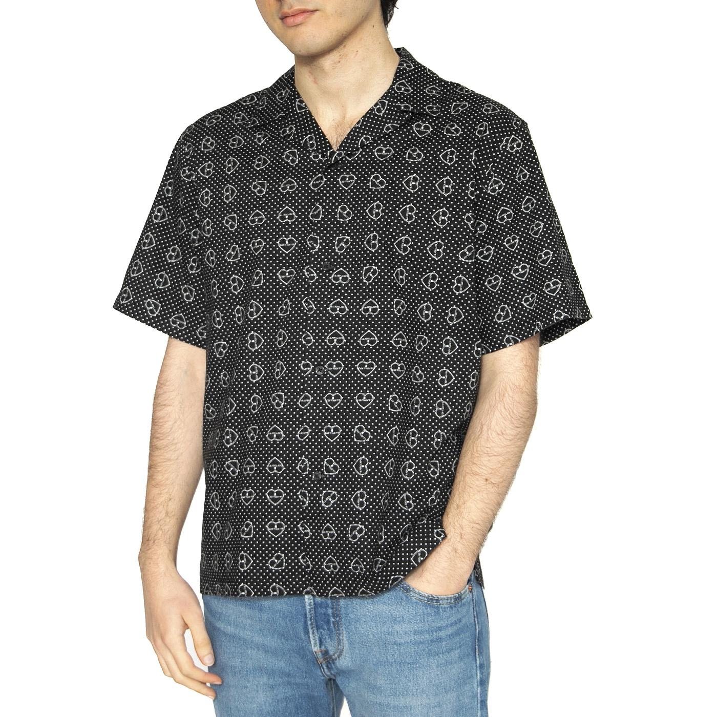S/S Furoshiki Shirt Furoshiki Print, Black - Camicia Maniche Corte Uomo Nera I034549.2SQXX  CARHARTT WIP 
