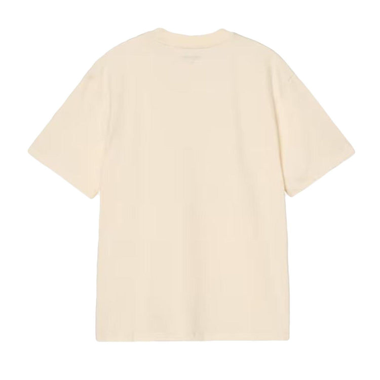 W' S/S CHASE T-SHIRT ORGANIC COTTON SINGLE JERSEY CINEREOUS / GOLD - Maglietta Girocollo Donna Beige I033045 3LQ XX CARHARTT 