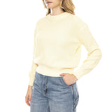 Mikala Jumper G006 GOTS Flan Crema -- Maglione Donna Bianco  Donna MINIMUM