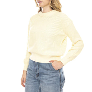 Mikala Jumper G006 GOTS Flan Crema -- Maglione Donna Bianco 16901G006 0619 MINIMUM 