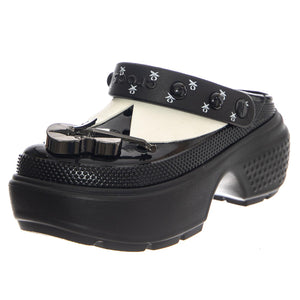 Wednesday Stomp Clog Black - Sandali Donna Neri CR.210214-BLK  CROCS 