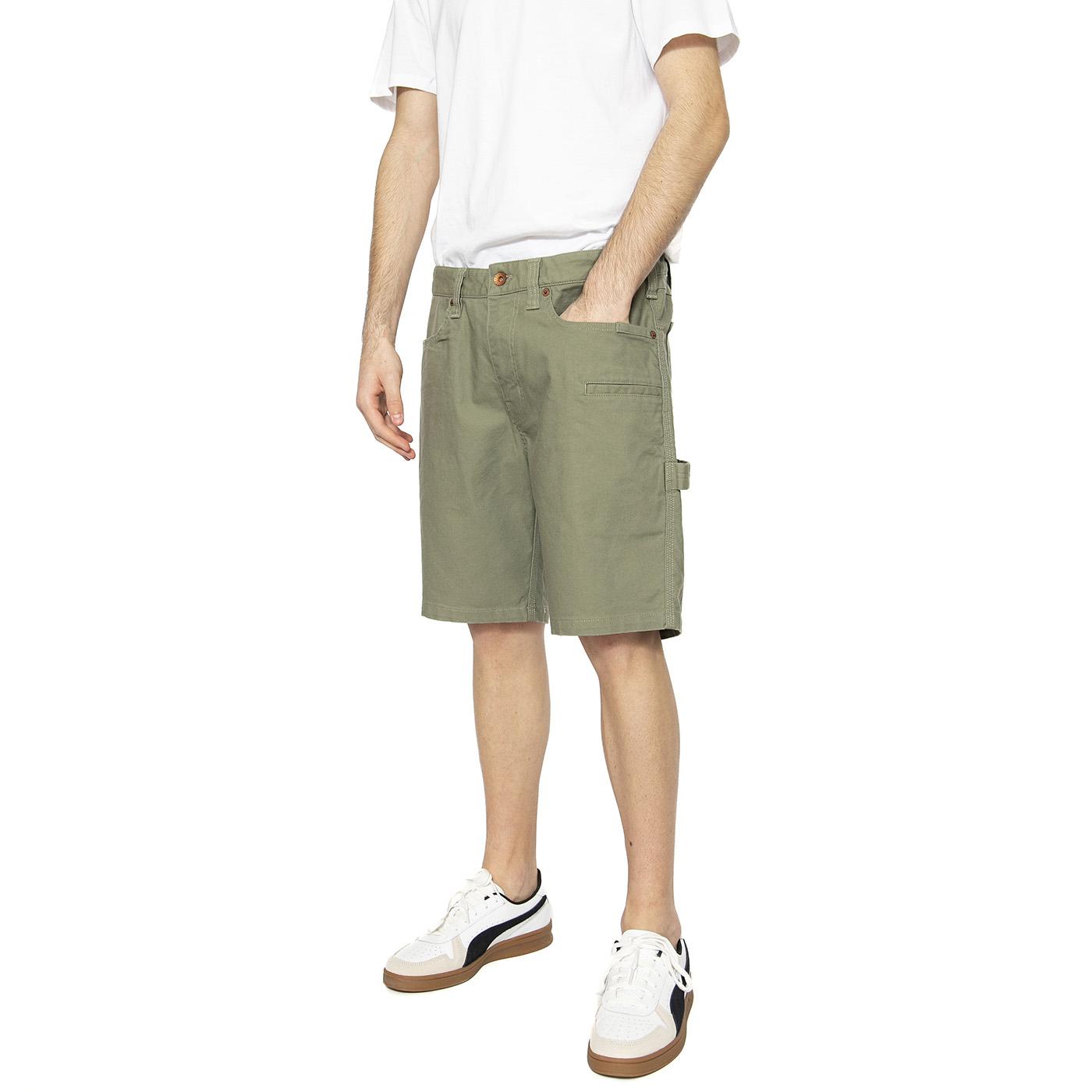 Builders Carpenter Short Green - Bermuda Uomo Verdi 04967-OLVSP  BRIXTON 