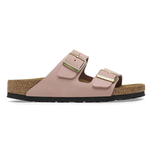 Arizona Bs Soft Pink Nubuck Leather Narrow Fit - Sandali Donna Rosa - Calzata Stretta 1026684  BIRKENSTOCK 