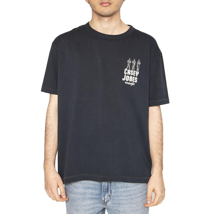 CJ Graphic Tee Dark Navy - Maglietta Girocollo Uomo Blu 112362911  WRANGLER 