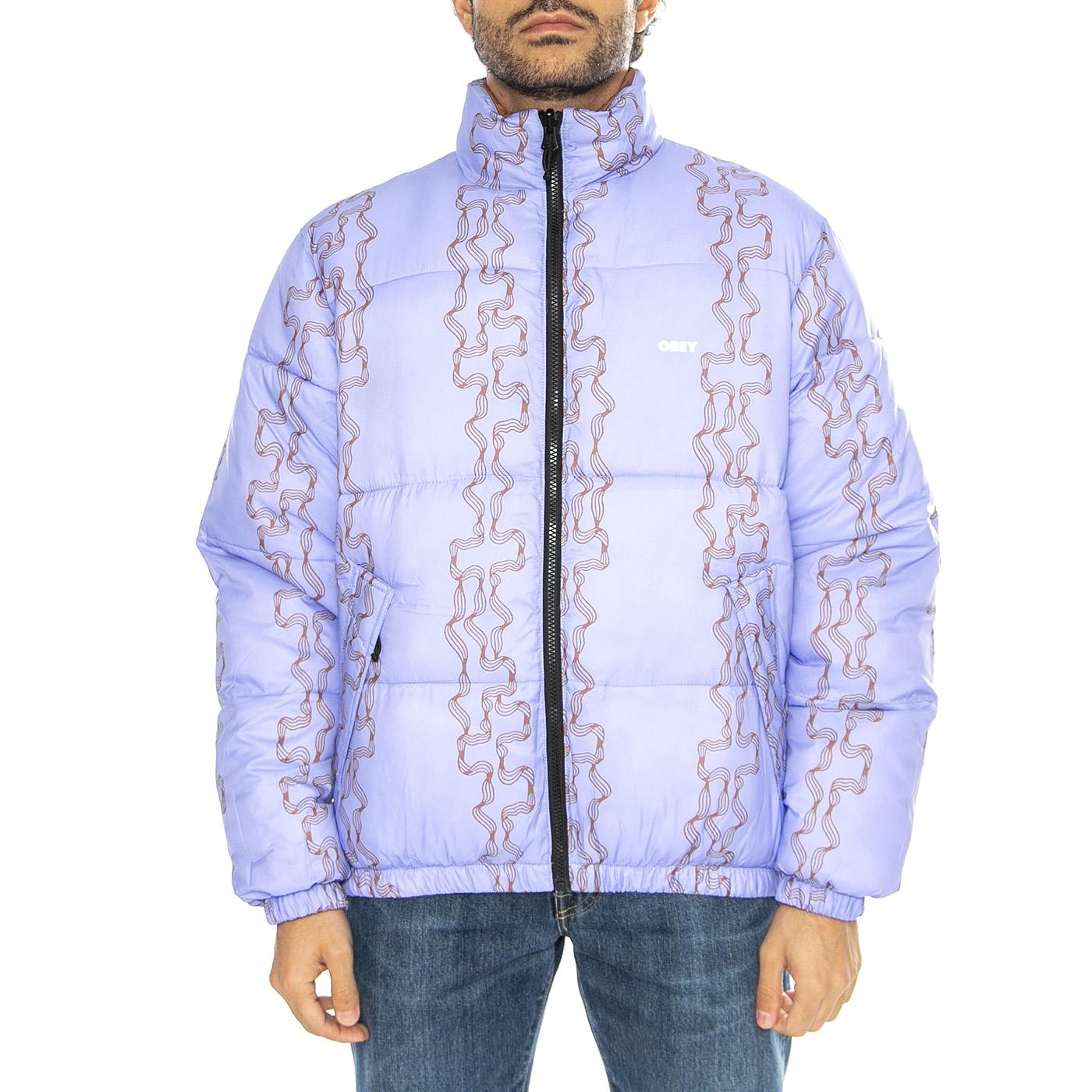 Benny Puffer Jacket Burl Wood Multi - Giacca Reversibile Uomo Multicolore 121800507-WOD  OBEY 