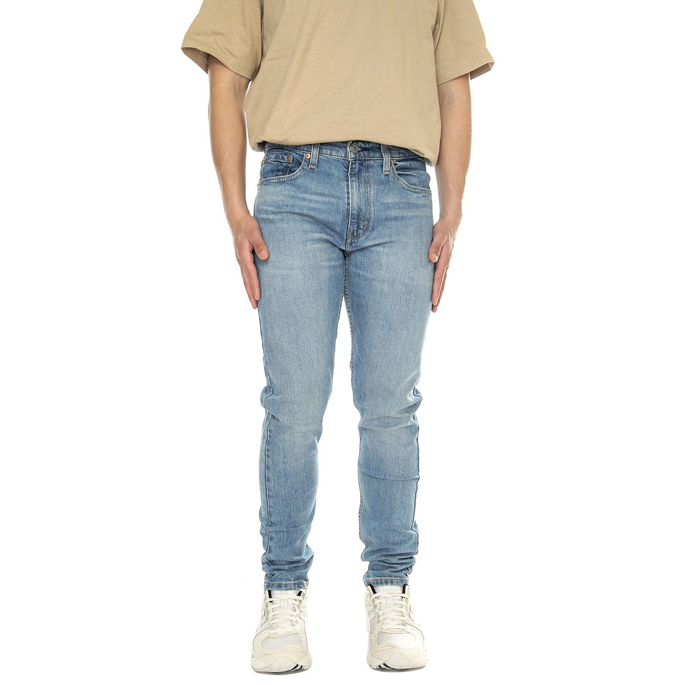 512 Slim Taper Worn To Ride Adv Med Indigo Worn In - Pantaloni Denim Jeans Uomo Blu 28833-0733  LEVIS 