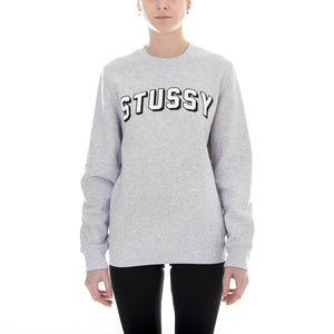 COLLEGIATE CREW GREY HEATHER 2911088-GREY HEATHER  STUSSY 
