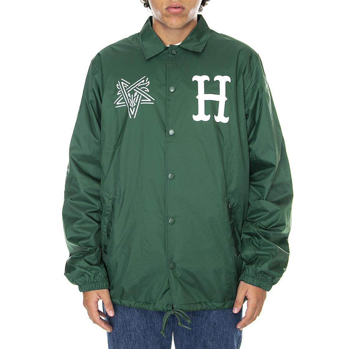 Huf x Thrasher Split Coaches - Giacca Uomo Verde / Forest Green JK00385-FOGRN  HUF 