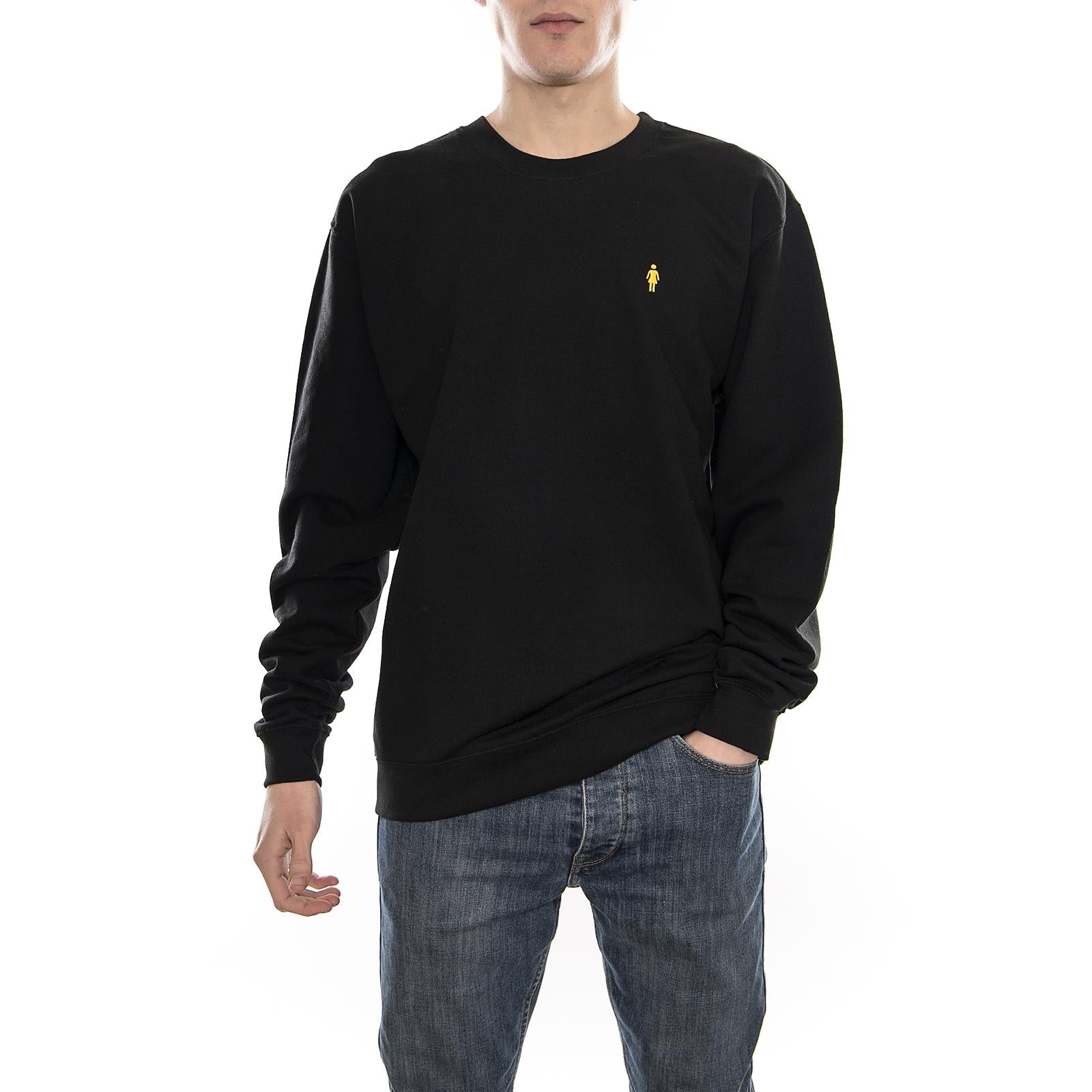 GIRL MICRO EMB CREW BLACK 119362_4  GIRL 