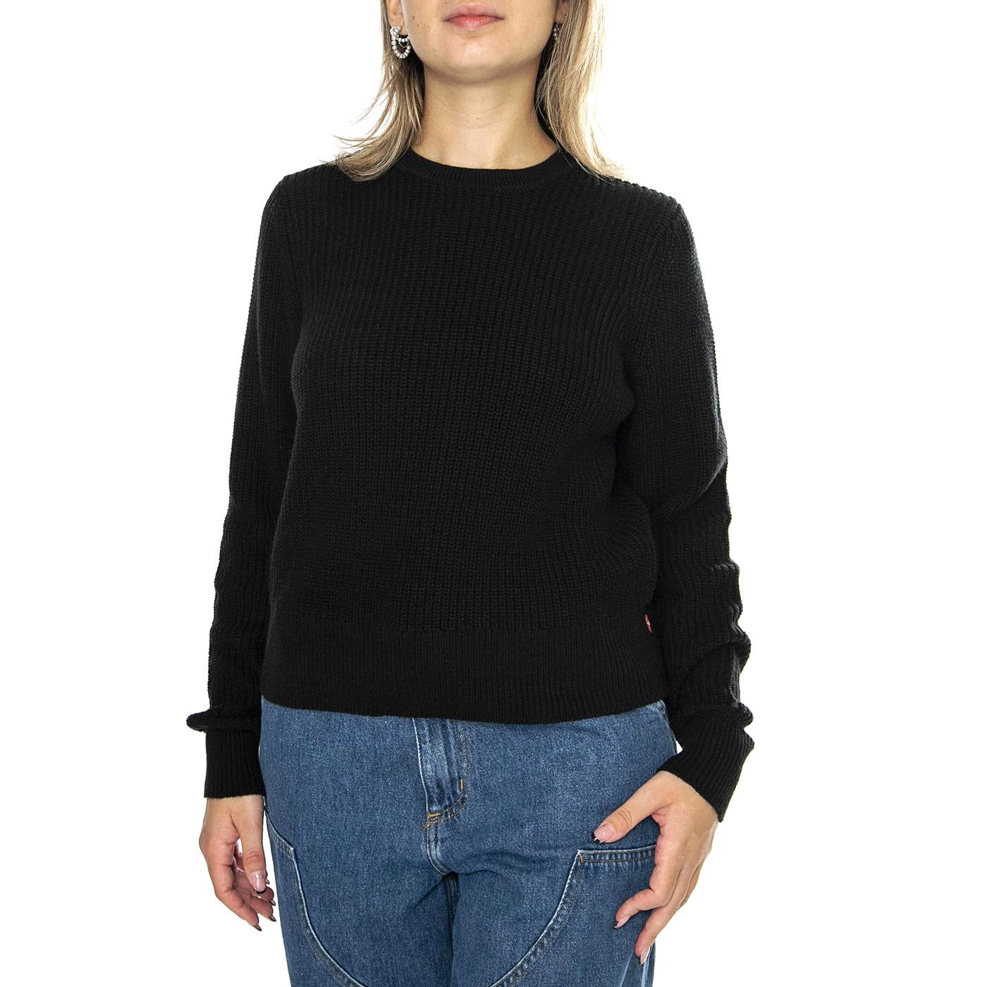Snowflake Pullover Caviar Black - Maglione Girocollo Donna Nero A9283-0004  LEVIS 