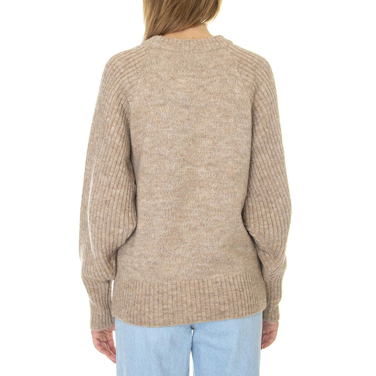 W´s Knit Vanda Oat Alpaca Wool - Maglione Girocollo Donna Beige 330752-034  ELVINE 