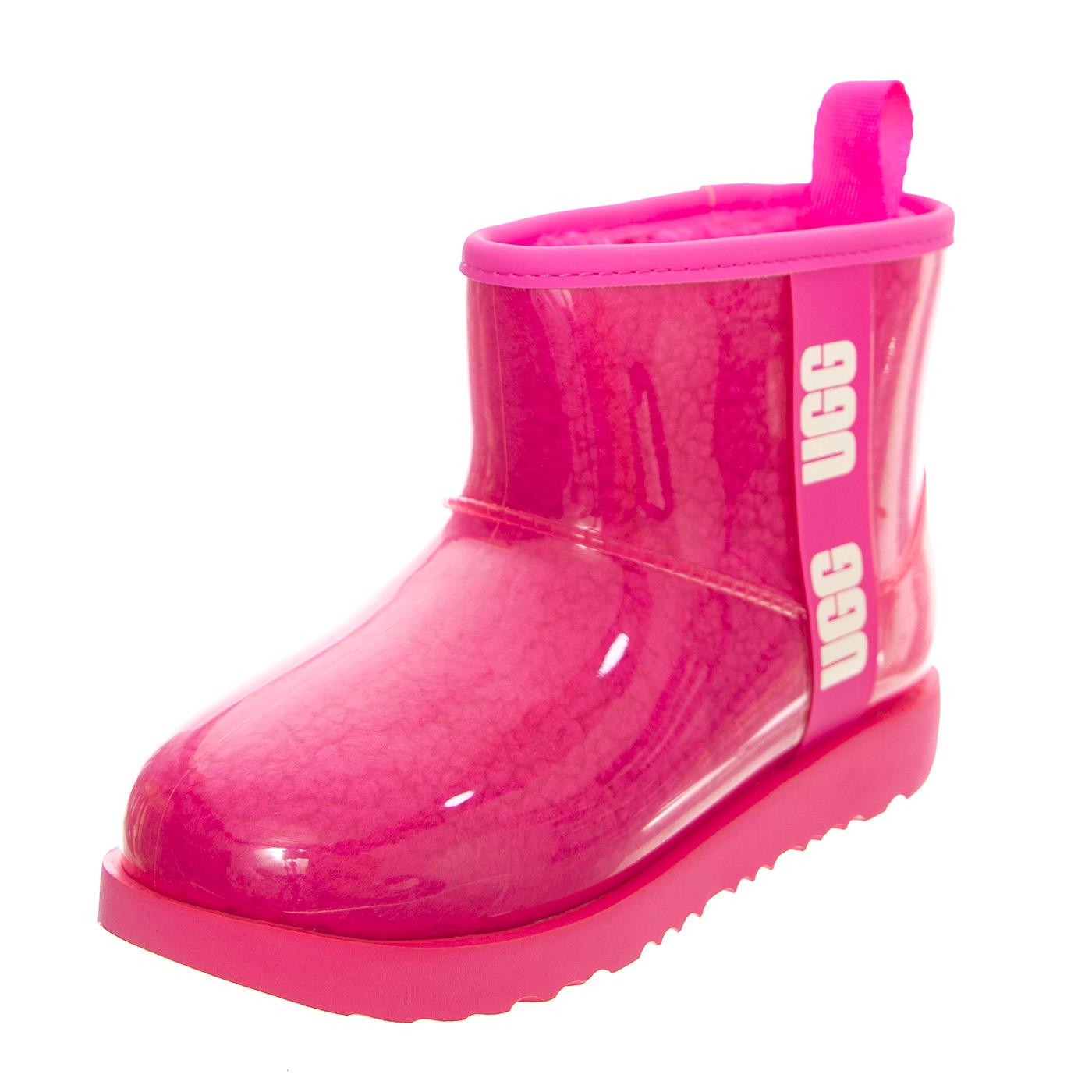Classic Clear Mini II Taffy Pink K - Stivaletti Bambino Rosa UGKCLCLEMTP1112386K  UGG 