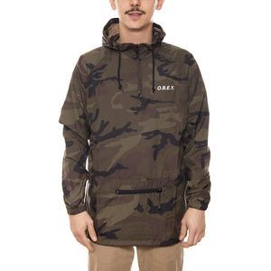 O.B.E.Y. ANORAK PULLOVER HOODED JACKET FIELD CAMO 126261233-CAM  OBEY 