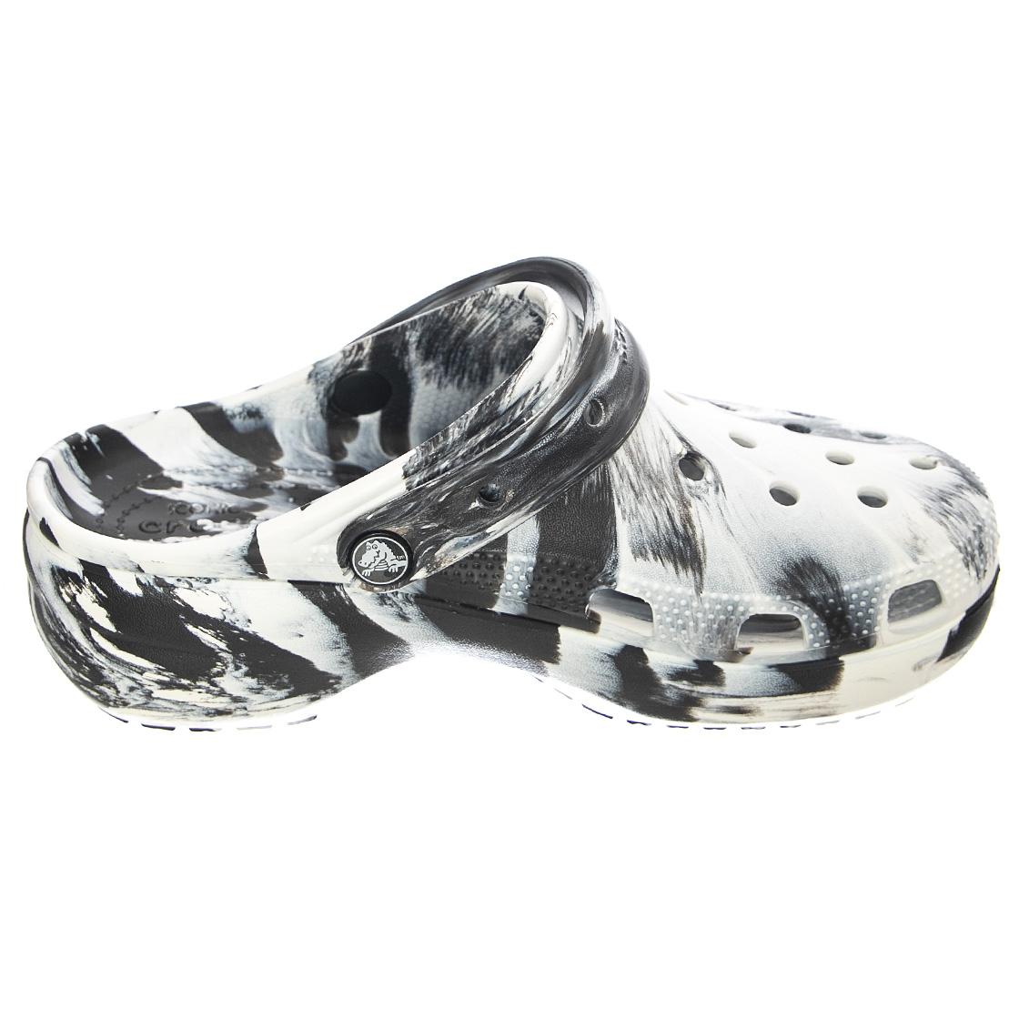 Classic Platform - Sandali Donna Multicolore / Marbled / Black / White USW 5 CR.207176-BKWH  CROCS 