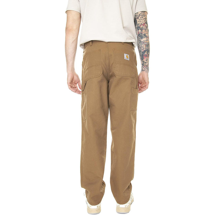 Single Knee Pant Hamilton Brown Rinsed - Pantaloni Denim Jeans Uomo Marroni I031497-HZ02  CARHARTT WIP 