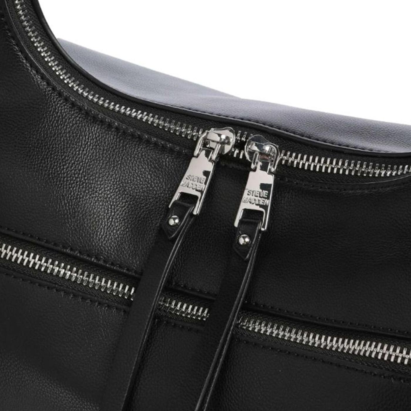 Biva BLK/SIL - Borsa a Tracolla Nera SMABIVA-BKS . STEVE MADDEN 