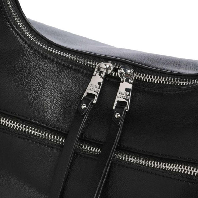 Biva BLK/SIL - Borsa a Tracolla Nera SMABIVA-BKS . STEVE MADDEN 