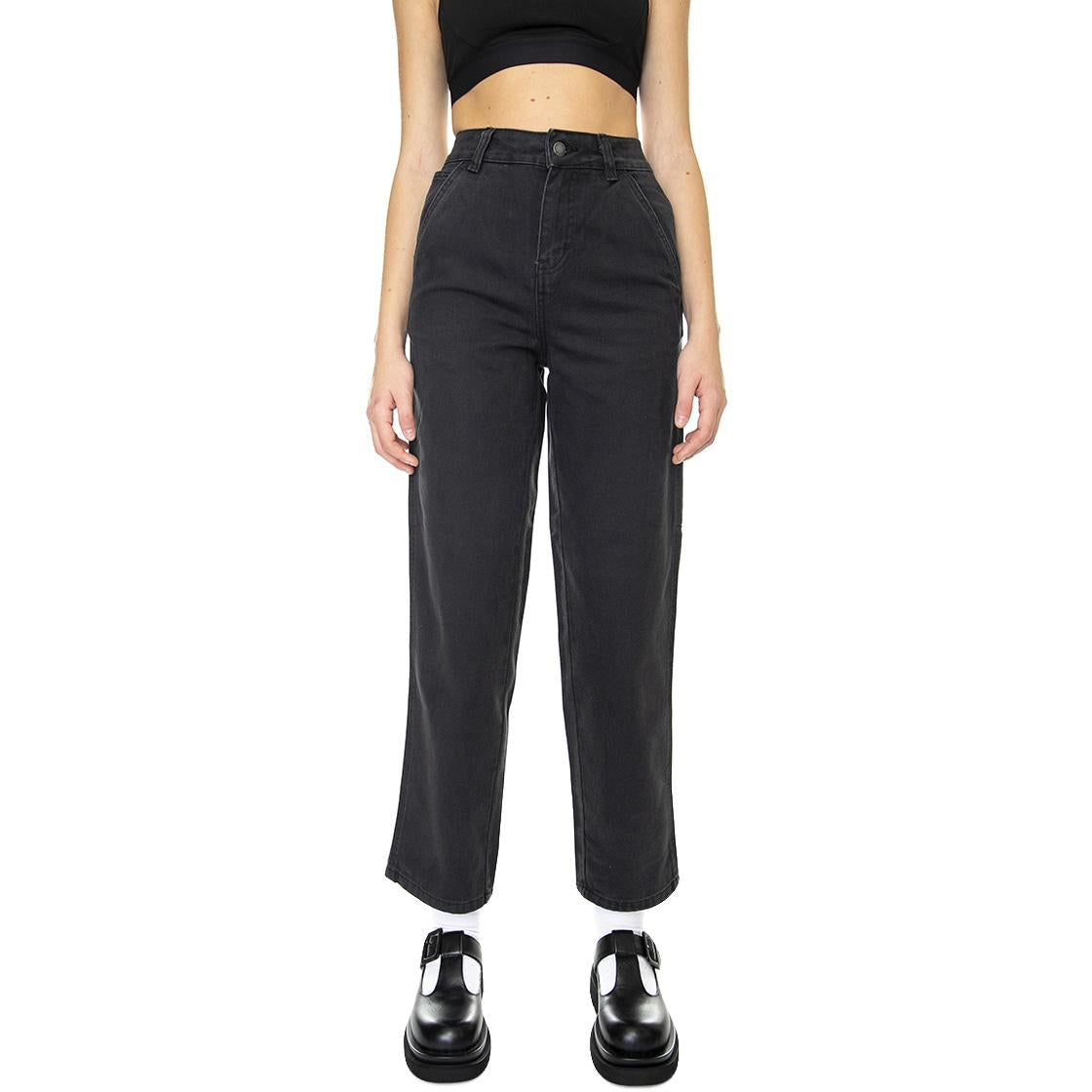 Dickies Dc Pant Black - Pantaloni Denim Jeans Donna Neri DK0A4XZLC401  DICKIES 