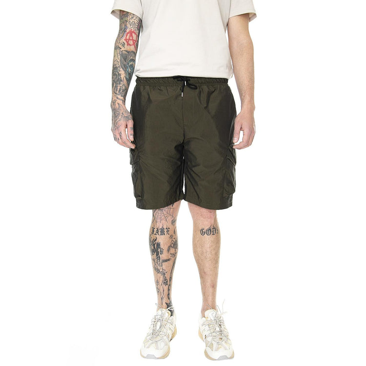 M' Workwear Nylon Pocket Shorts Military Green - Bermuda Uomo Verdi 6080078-12515  CAT 
