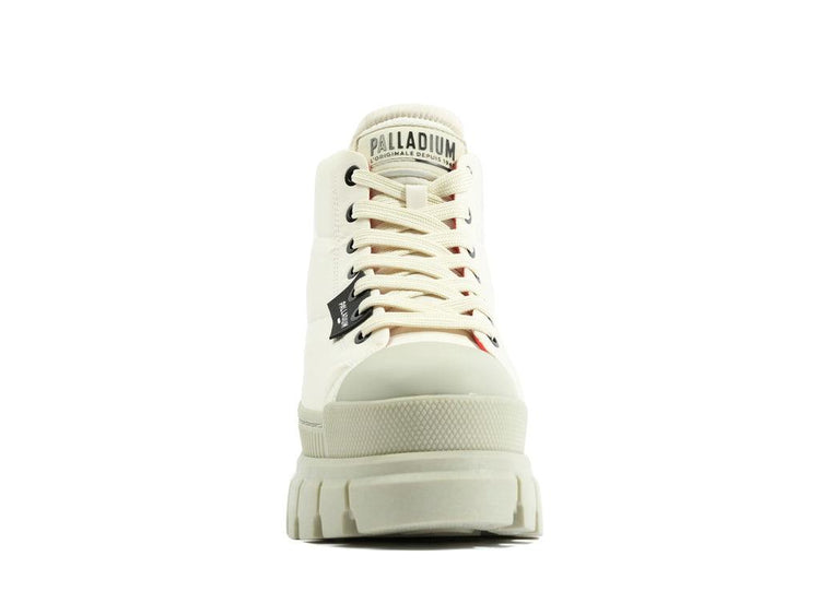 Revolt Boot Overcush Almond Milk - Scarpe Stringate Profilo Alto Donna Bianche PAS98863-175-M  PALLADIUM 