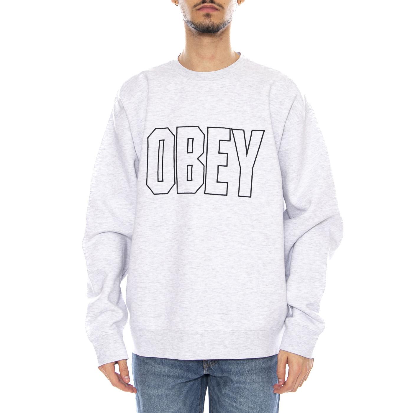 Digable Crew Fleece Ash Grey -- Felpa Girocollo Uomo Grigia 112480158 AGRY OBEY 