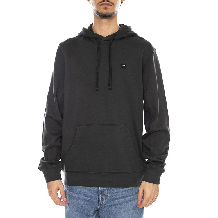 Sign Off Hoodie Faded Black - Felpa con Cappuccio Uomo Nera 112364289 . WRANGLER 