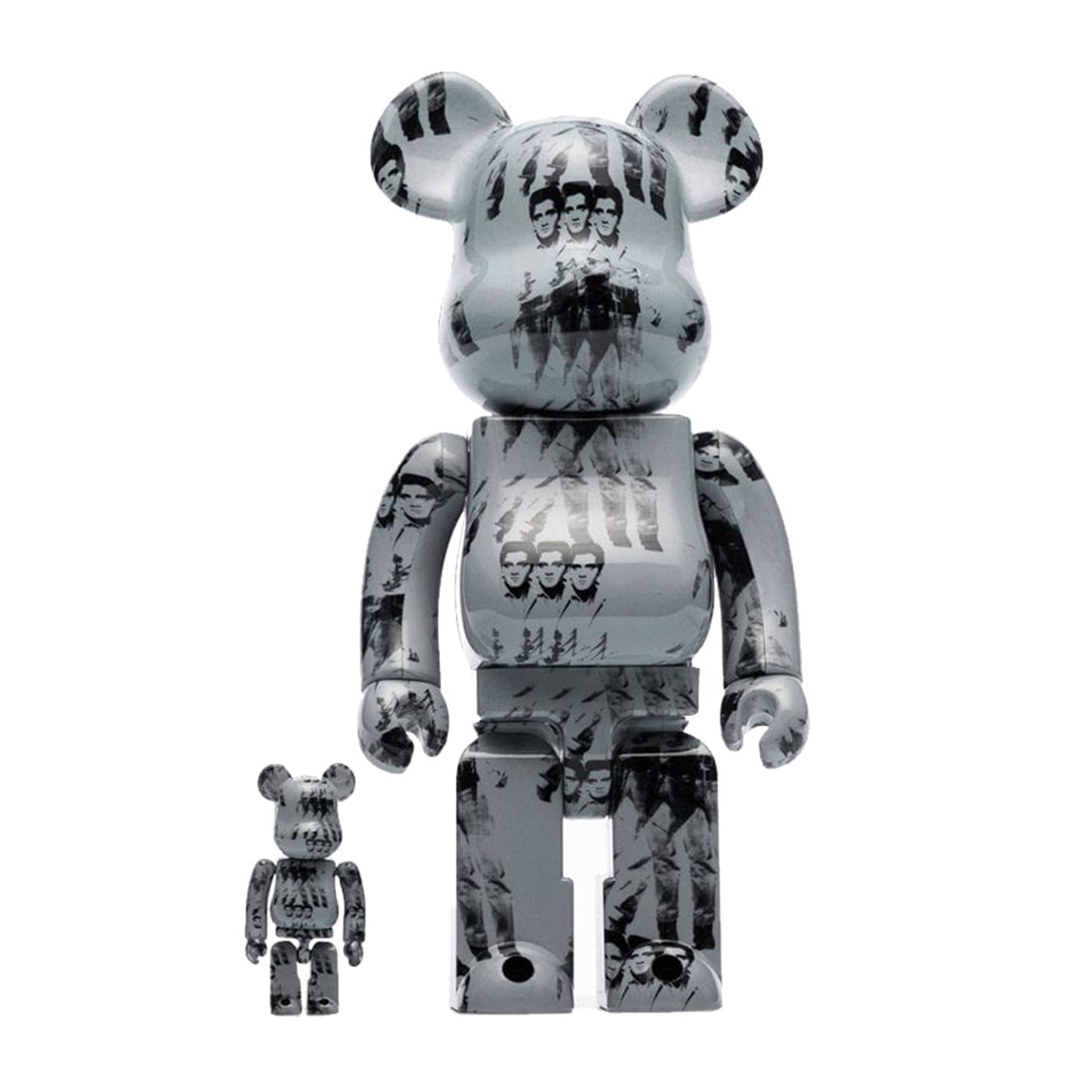 BE@RBRICK Andy Warhol's ELVIS PRESLEY 100% & 400% - Medicom Toy Multicolore MDTAWE  MEDICOM TOY 