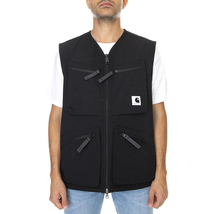 Hewitt Vest - Giacca Smanicata Uomo Nera I030014-89XX  CARHARTT WIP 