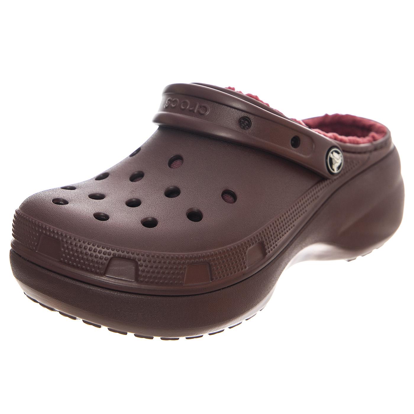 Classic Platform Lined Clog W DKCH - Sandali Donna Bordeaux CR.207938-DKCH  CROCS 