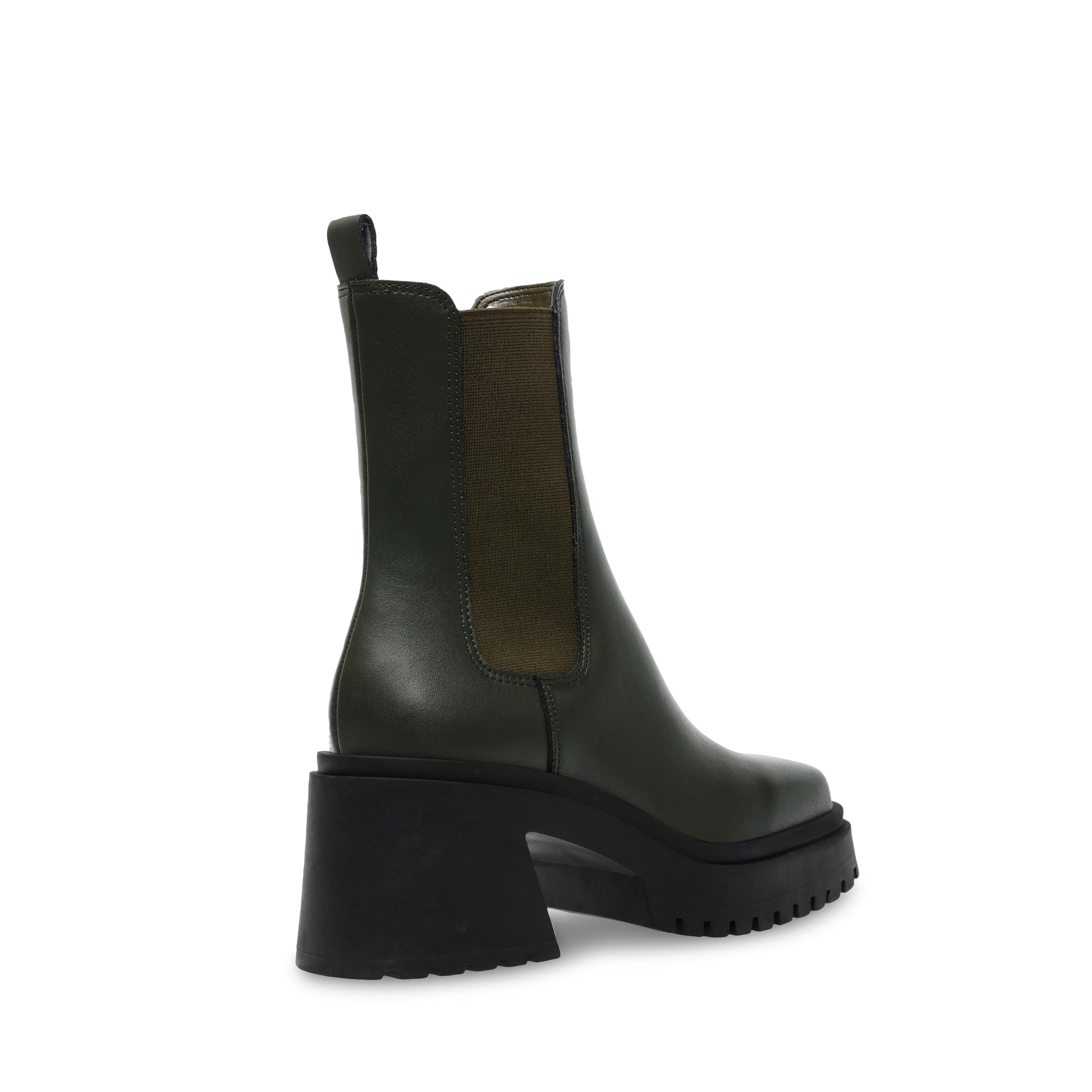 Fynn Olive Leat - Stivali Profilo alla Caviglia Donna Verdi SMSFYNN-OLI  STEVE MADDEN 