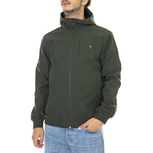 Rudd Softshell Evergreen - Giacca Invernale con Cappuccio Uomo Verde 222F4RFB0357-GRN  FARAH 