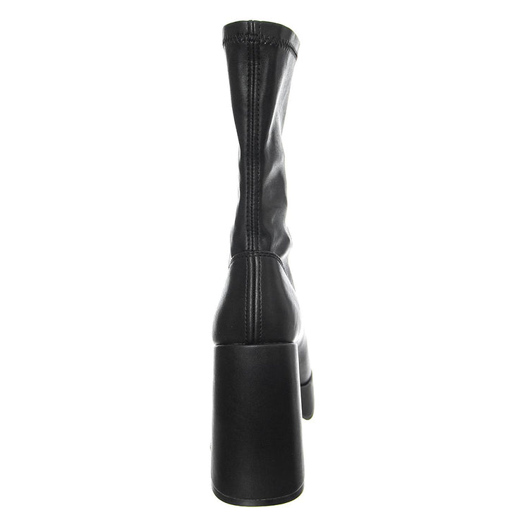 HIDDEN BLACK STRETCH PU - Stivaletti alla Caviglia Donna Neri WSSHIDDEN-BLK . WINDSOR SMITH 