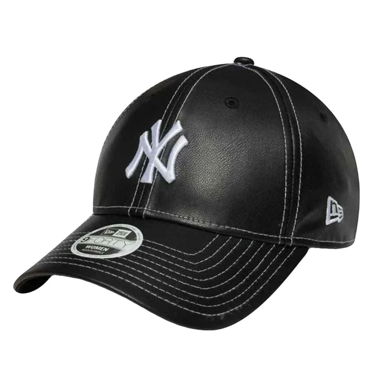WMN Topstitch PU 940 Black New York Yankees - Cappellino Nero Donna 60691323 . NEW ERA 