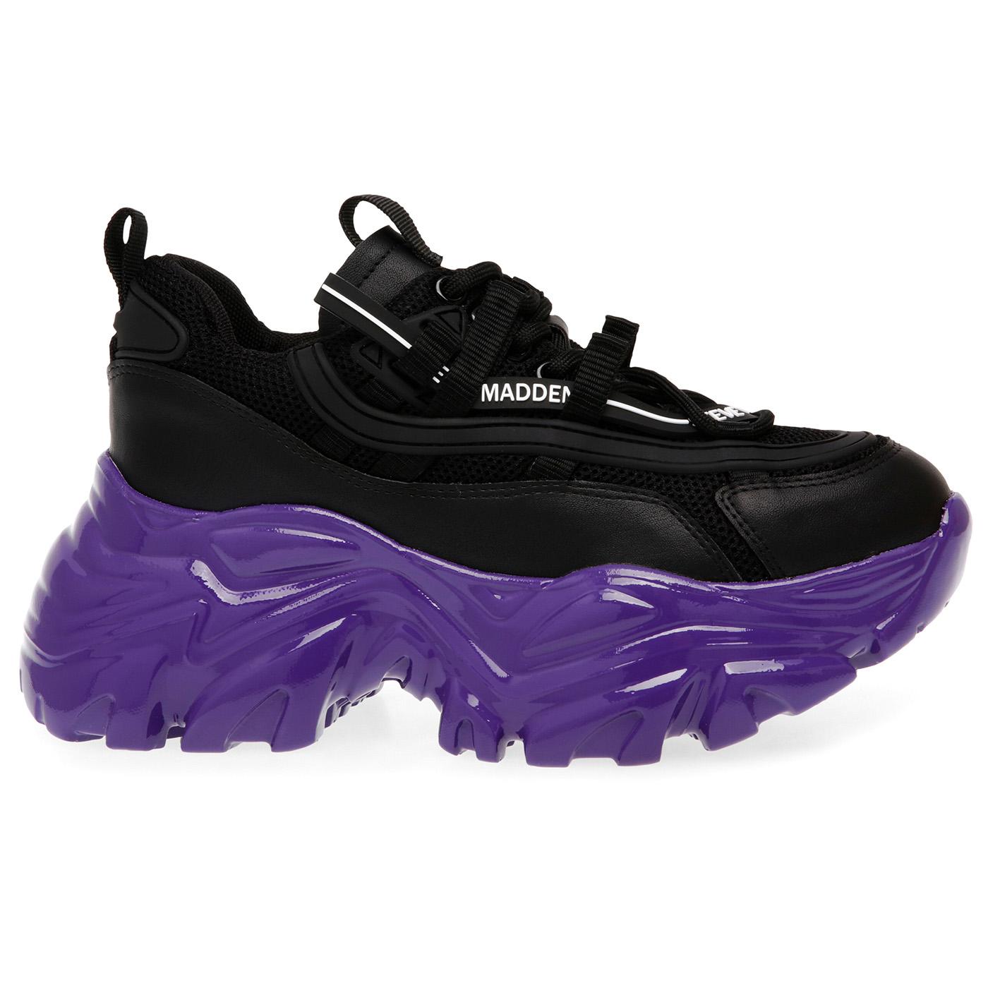 Recoupe Black / Purple - Scarpe Stringate Profilo Basso Donna Nere SMPRECOUPE-BLKPUR  STEVE MADDEN 