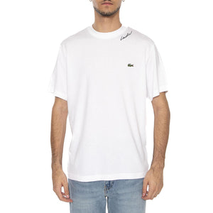 T-shirt 001 White - Maglietta Girocollo Uomo Bianca TH8273-001 . LACOSTE 