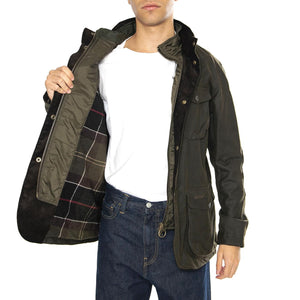 Ogston Wax Jacket Olive - Giacca Uomo Verde MWX0700-OL51  BARBOUR 